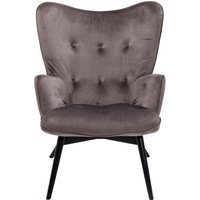 Sessel Black Vicky Velvet Grau Sessel Black Vicky Velvet Grau