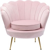 KARE DESIGN Sessel Water Lily Gold Rosa