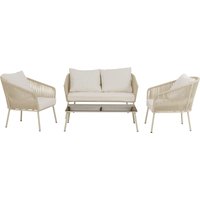 KARE DESIGN Sitzgruppe Elba Creme Quattro (4/tlg.)