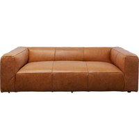 KARE DESIGN Sofa Cubetto Smart Leder Hellbraun 220cm