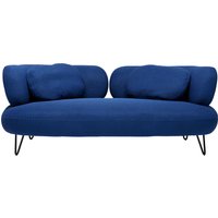 KARE DESIGN Sofa Peppo 2-Sitzer Blau 182cm