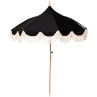 KARE DESIGN Sonnenschirm Temple Schwarz Ø200cm