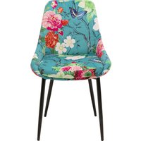 KARE DESIGN Stuhl East Side Flower Fever Blau