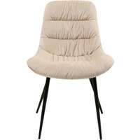 KARE DESIGN Stuhl South Side Samt Creme