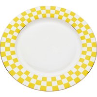 KARE DESIGN Teller Harlequin Gelb Ø27cm