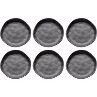 KARE DESIGN Teller Organic Black Ø20cm (6/tlg.)