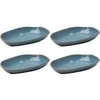 KARE DESIGN Teller Organic Türkis 25cm (4/tlg.)