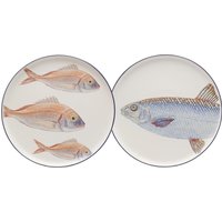 KARE DESIGN Teller Poisson Blau Ø27cm Sortiert