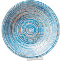 KARE DESIGN Teller Tief Swirl Blau Ø21cm