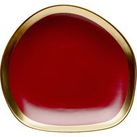 KARE DESIGN Teller Vibrations Rot Ø27cm