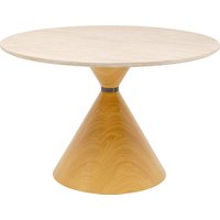 KARE DESIGN Tisch Cono Travertin Eiche Ø120cm