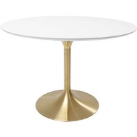 KARE DESIGN Tisch Invitation Set Weiß Brass Ø120cm