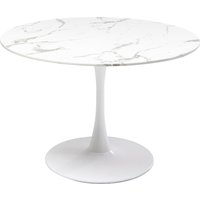 KARE DESIGN Tisch Veneto Marmor Weiß Ø110cm