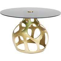 KARE DESIGN Tisch Volcano Gold Ø120cm