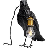 KARE DESIGN Tischleuchte Animal Crow Matt Schwarz 34cm