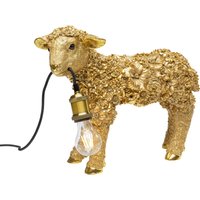 KARE DESIGN Tischleuchte Animal Flower Sheep Gold 36cm