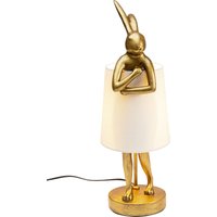 KARE DESIGN Tischleuchte Animal Rabbit Gold/Weiß 50cm