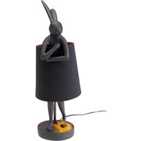 KARE DESIGN Tischleuchte Animal Rabbit Matt Schwarz 50cm