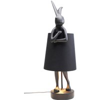 KARE DESIGN Tischleuchte Animal Rabbit Matt Schwarz 68cm