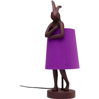 KARE DESIGN Tischleuchte Animal Rabbit Rot/Lila 50cm