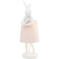 KARE DESIGN Tischleuchte Animal Rabbit Weiß/Rosa 68cm