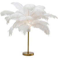KARE DESIGN Tischleuchte Feather Palm Weiß 60cm