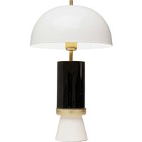 KARE DESIGN Tischleuchte Josy Weiß Schwarz 51cm