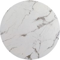 KARE DESIGN Tischplatte Schickeria Marmor Weiß Ø110cm