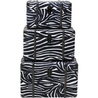 KARE DESIGN Truhe Wild Animal Zebra (3/Set)