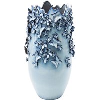 KARE DESIGN Vase Butterflies Lightblue 50cm