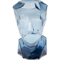 KARE DESIGN Vase Prisma Face Blau 30cm