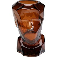 KARE DESIGN Vase Prisma Face Braun 30cm