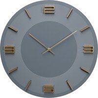 KARE DESIGN Wanduhr Leonardo Grau/Gold Ø49cm