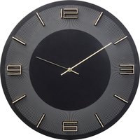 KARE DESIGN Wanduhr Leonardo Schwarz/Gold Ø49cm