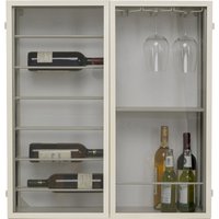 KARE DESIGN Wandweinregal Porto Greige 75x80cm