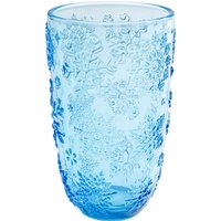 KARE DESIGN Wasserglas Ice Flowers Blau