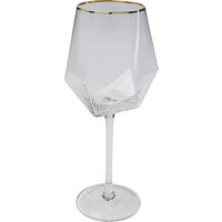 KARE DESIGN Weinglas Diamond Gold Rim