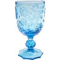 KARE DESIGN Weinglas Ice Flowers Blau