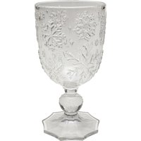 KARE DESIGN Weinglas Ice Flowers Klar