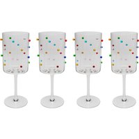 KARE DESIGN Weinglas Party Dots 23cm (4/tlg.)