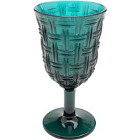 KARE DESIGN Weinglas Tissue Petrol 17cm