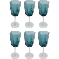KARE DESIGN Weißweinglas Cascata Blau (6/tlg.)