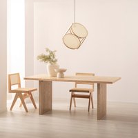 Klast 12% Rabatt auf rechteckigen Esstisch 180 aus Eschenfurnier und Hevea 8435726631917