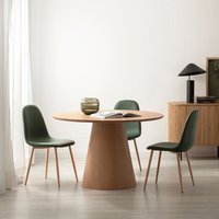 Klast 17% Rabatt auf Runder Esstisch Ø120 cm aus Eichenfurnier Auko 8435726638312