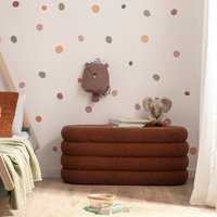 Klast 30% Rabatt Gepolsterte Kinderbank mit Stauraum in TerrakottaLammfell 8435726632471