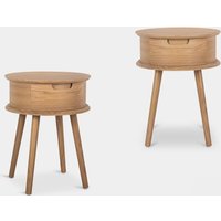 Klast 15% Rabatt auf 2erSet HolzNachttische Muna mit Schublade