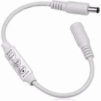 Single Color LED Mini Dimmer with DC Connector ¨C Compact Brightness Controller