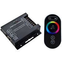 768W 4CHs RGBW LED Controller with RF Touch Remote Control for LED Strip Lights