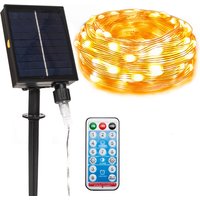 Color-Changing Solar String Lights Outdoor With Remote