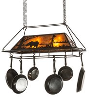 Two Light Pot Rack